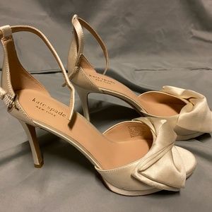 Kate Spade Bridal Bow Heels